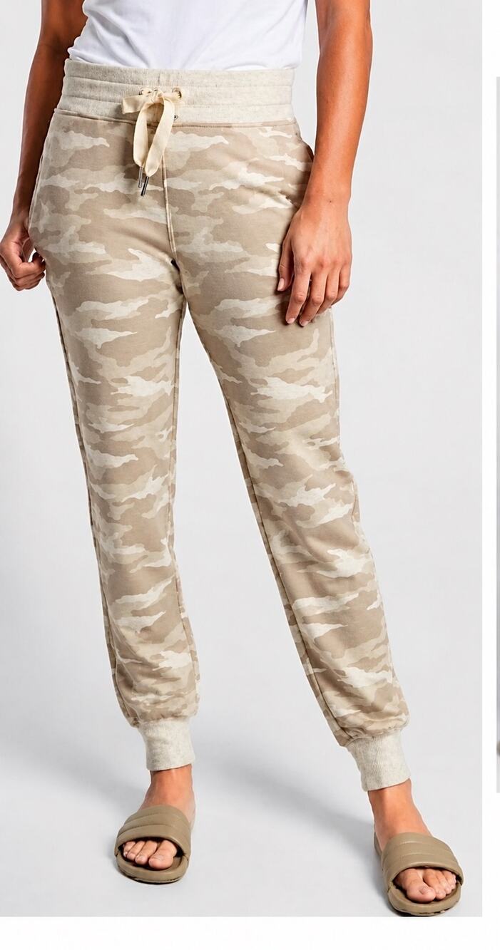 Athleta Balance Printed Jogger Camo Lux Oatmeal Heather Extra Small XS